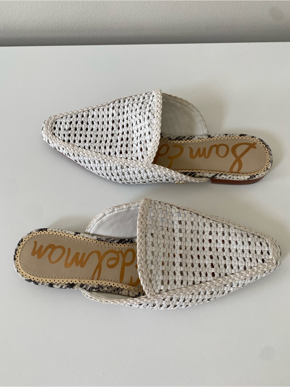 Sam Edelman Costal Elva Fishermen woven mules sz 7